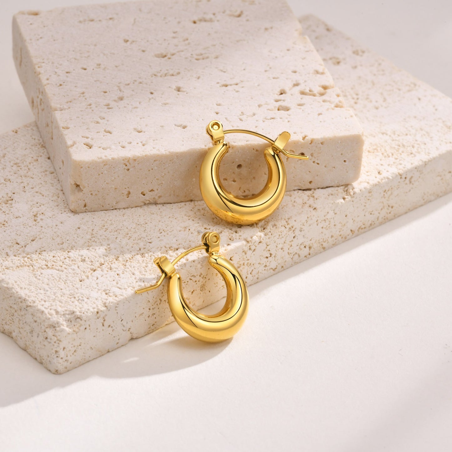 Chubby hoops earrings