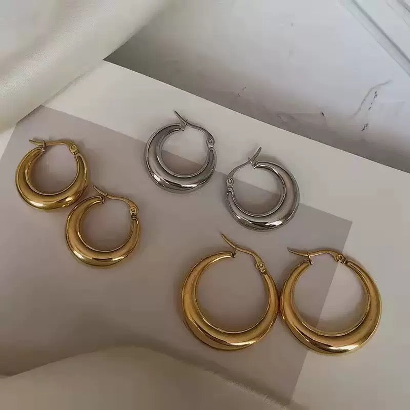 Chubby hoops earrings