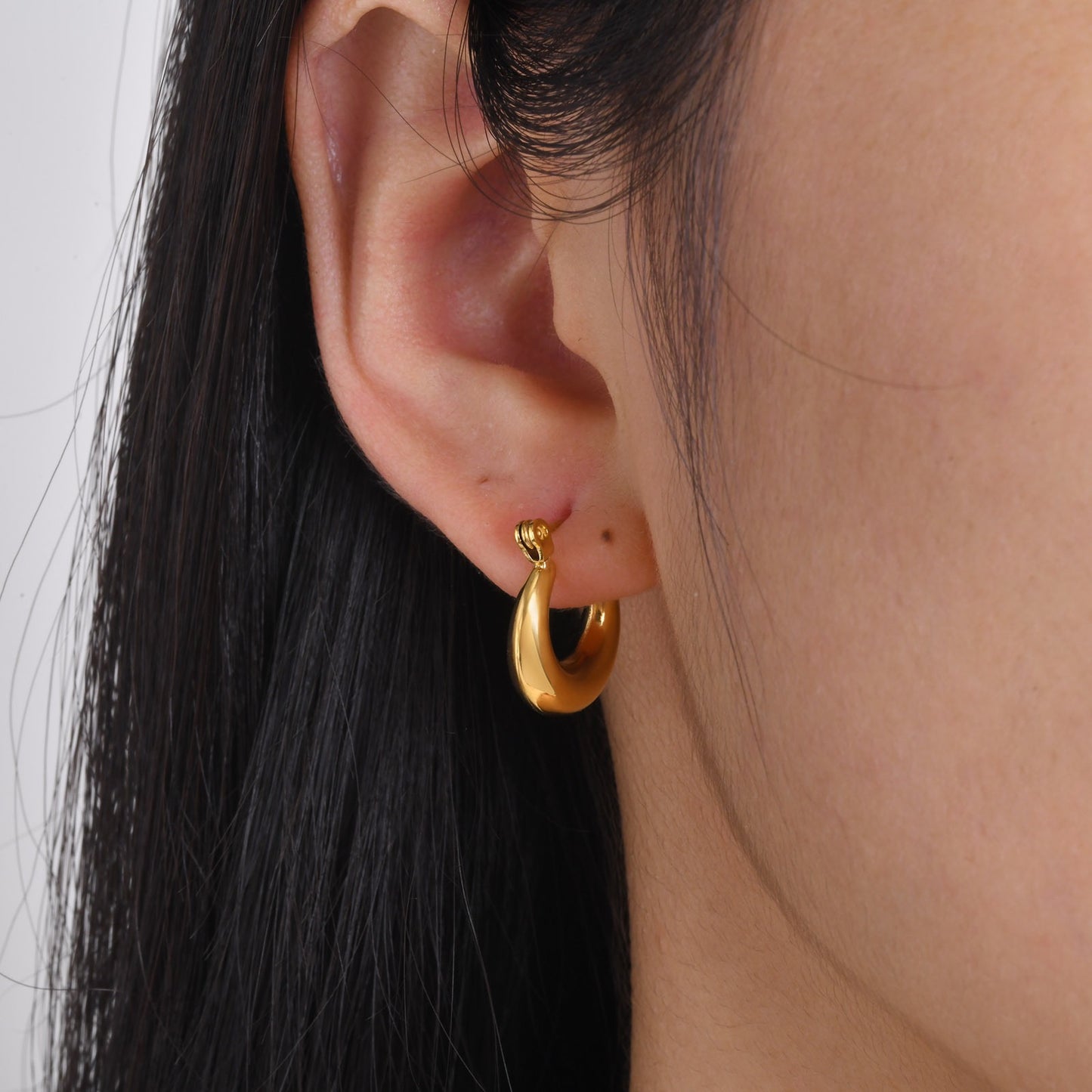 Chubby hoops earrings