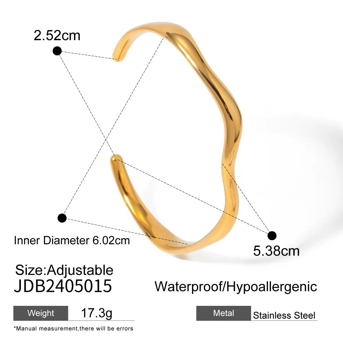 Wave bangle