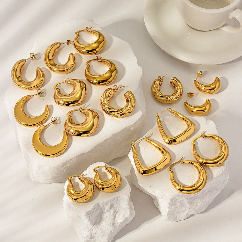 Classic hoops earrings
