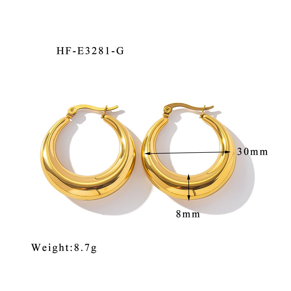 Classic hoops earrings