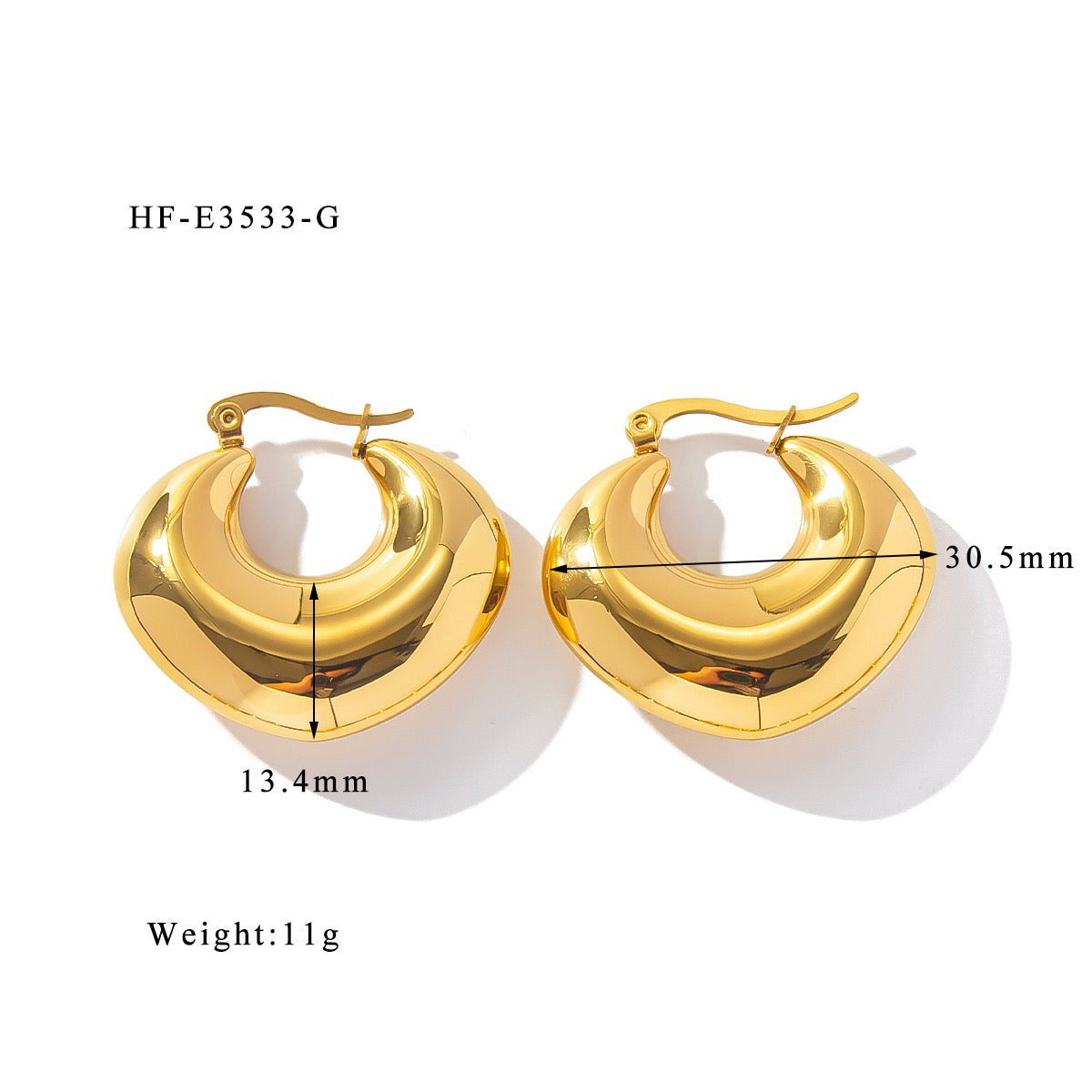 Classic hoops earrings