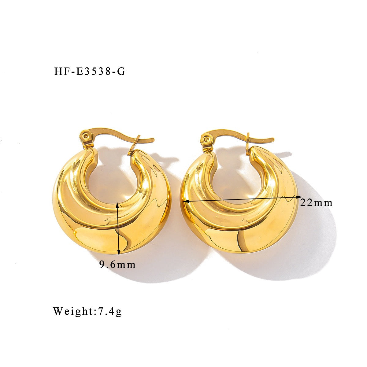 Classic hoops earrings
