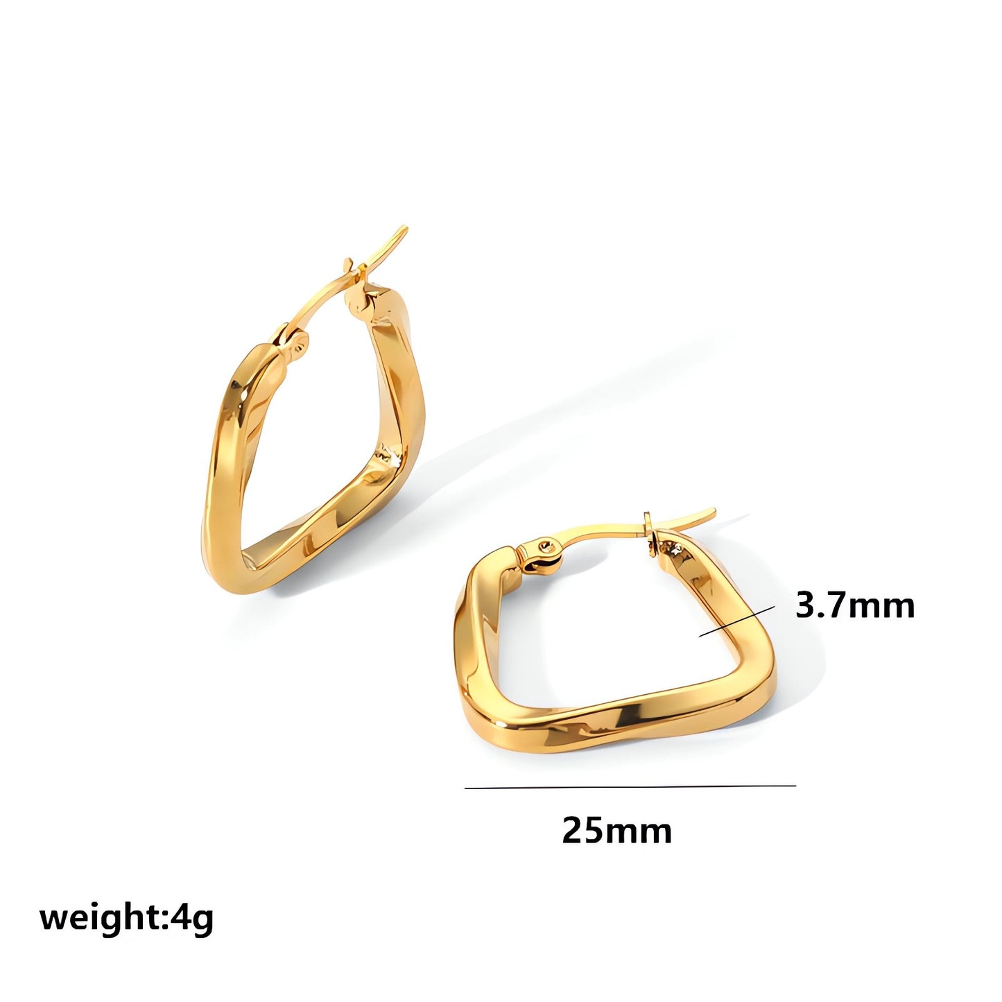 Classic hoops earrings