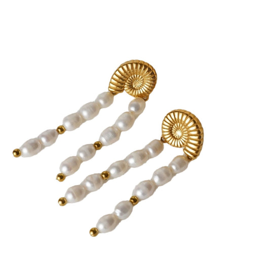 Abby ocean pearl earrings