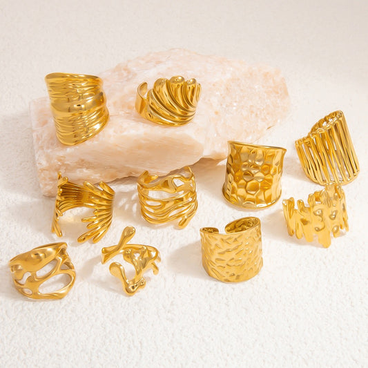 Ursula Good plated open rings