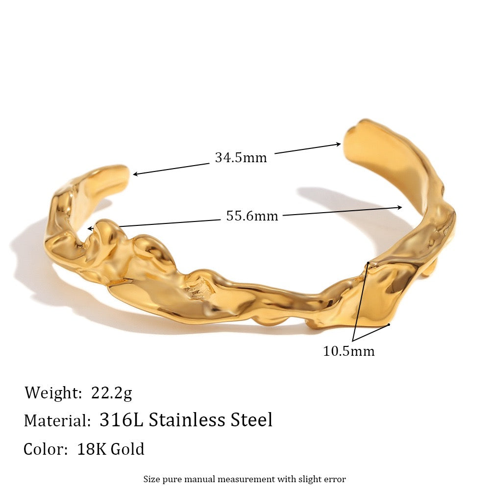 Melting lava bangle