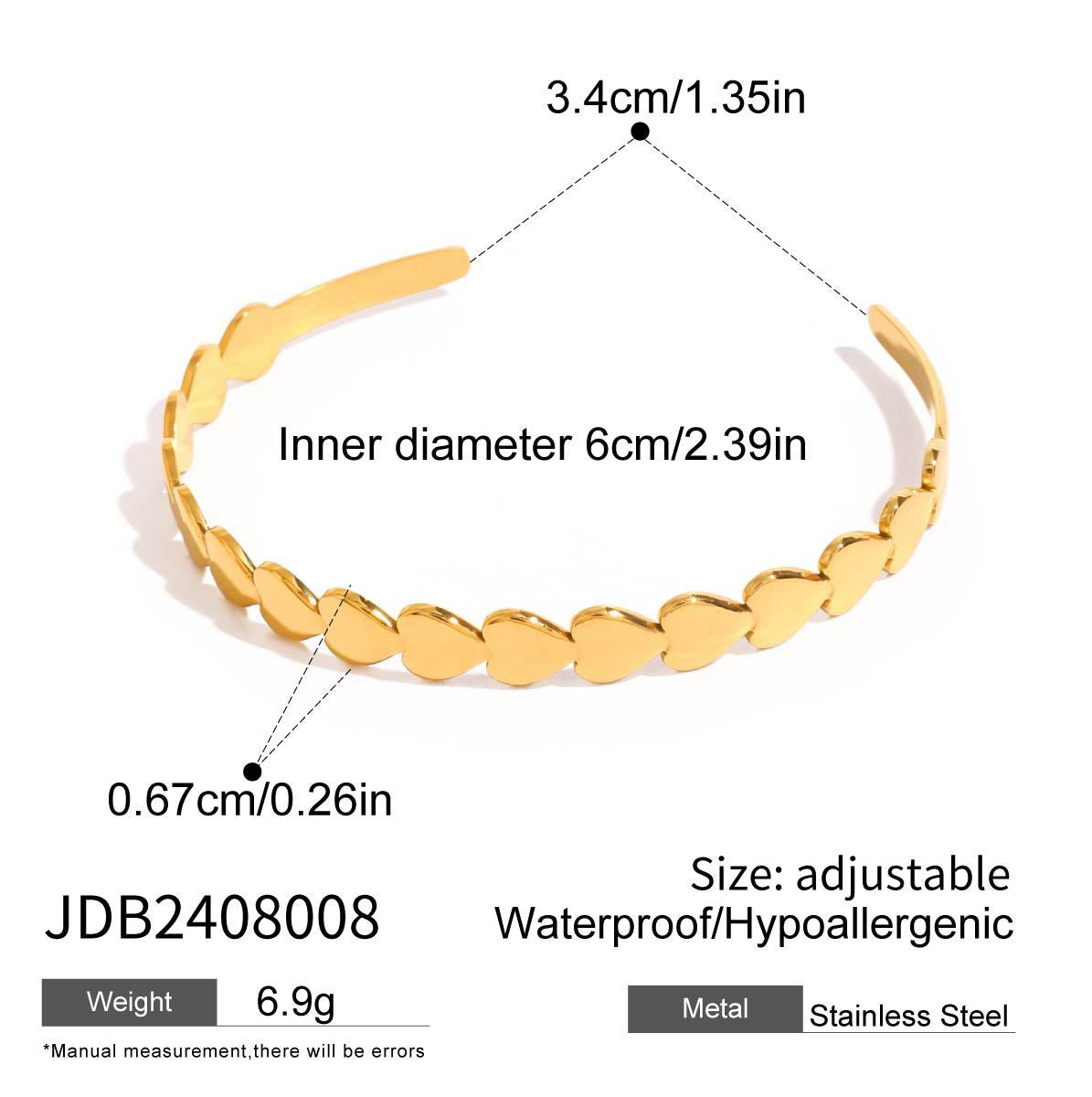 Heart open bangle