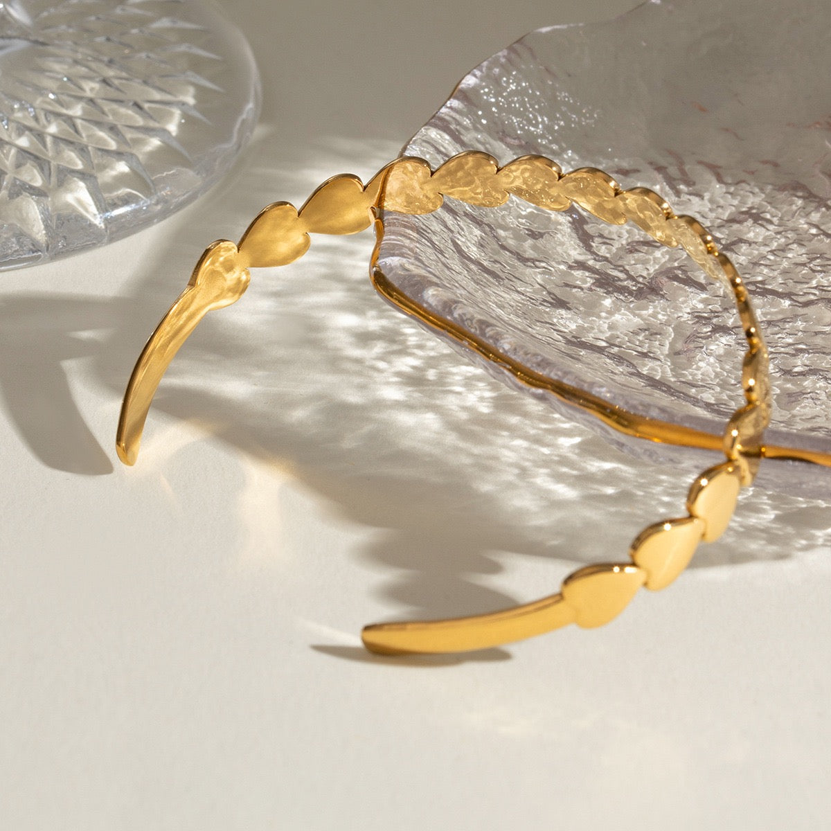 Heart open bangle