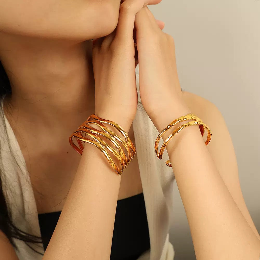 Layer statement bangle