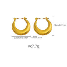 Dainty pattern hoops earrings