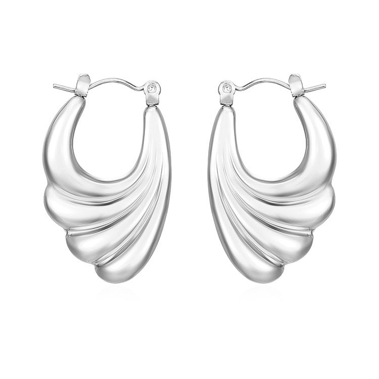 Stainless steel classic hoops