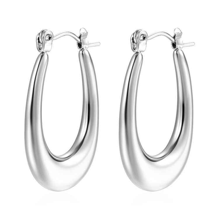 Stainless steel classic hoops