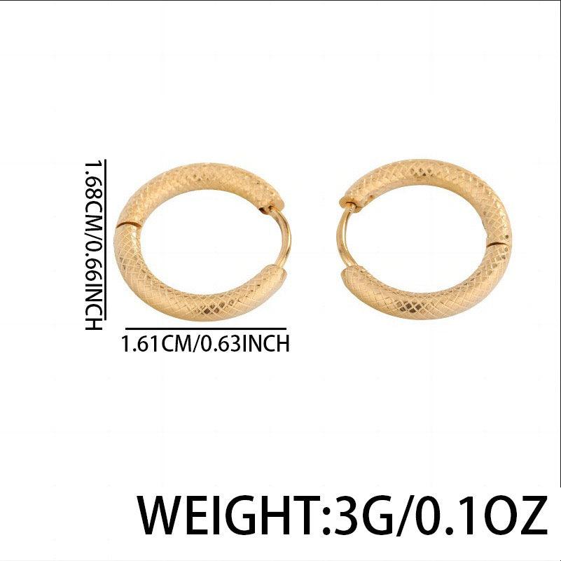 Stainless steel classic hoops