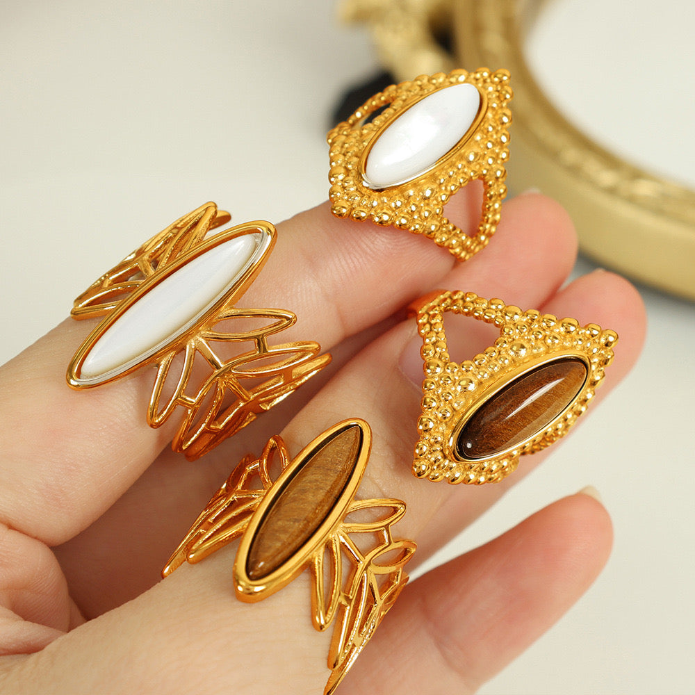 Kayo Natural stone rings