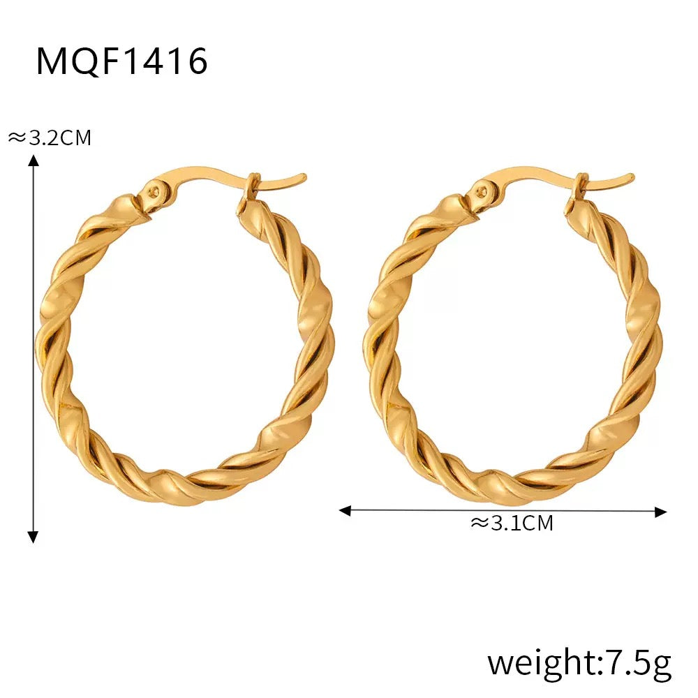 Big twilly hoops earrings