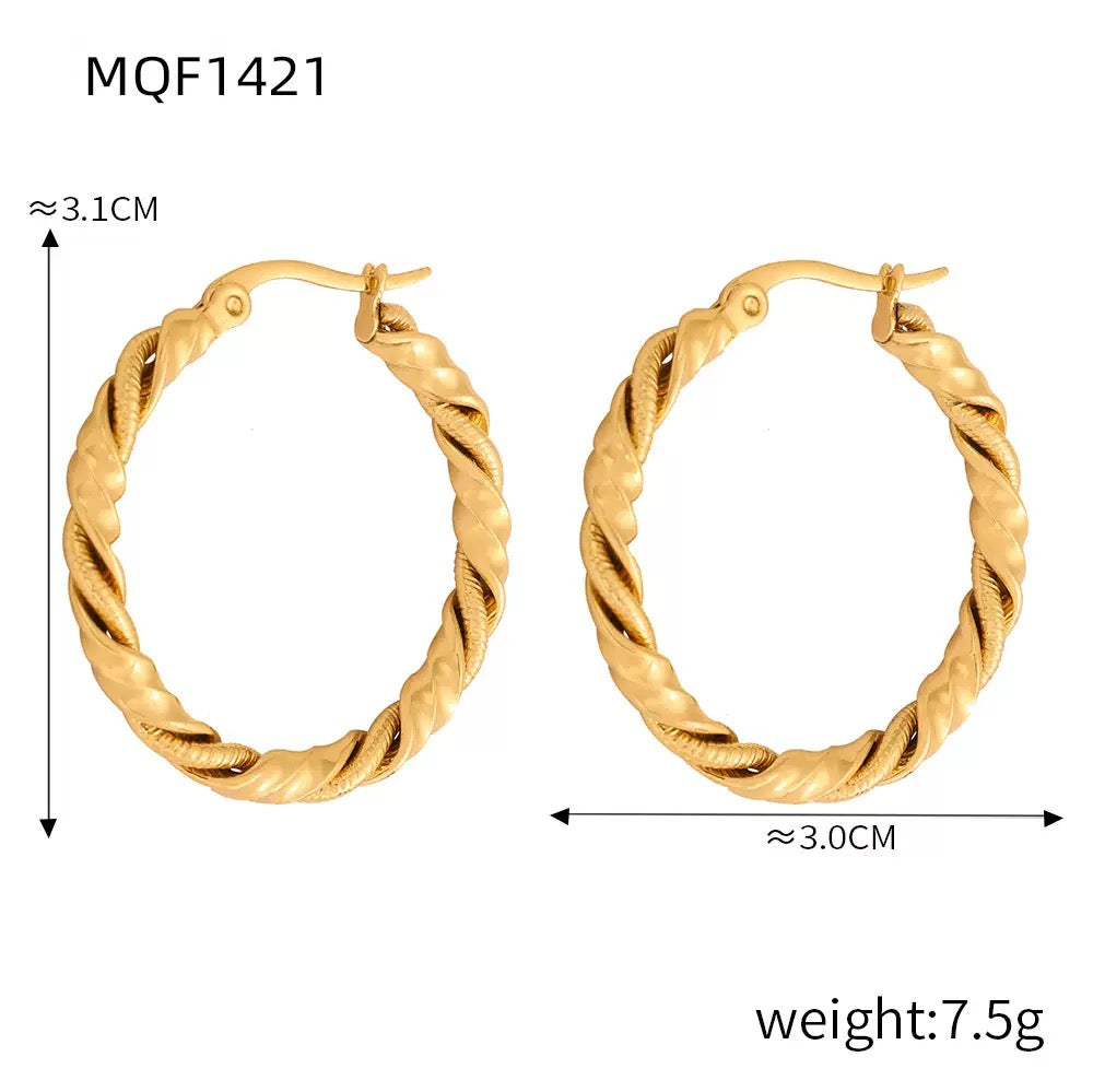 Big twilly hoops earrings