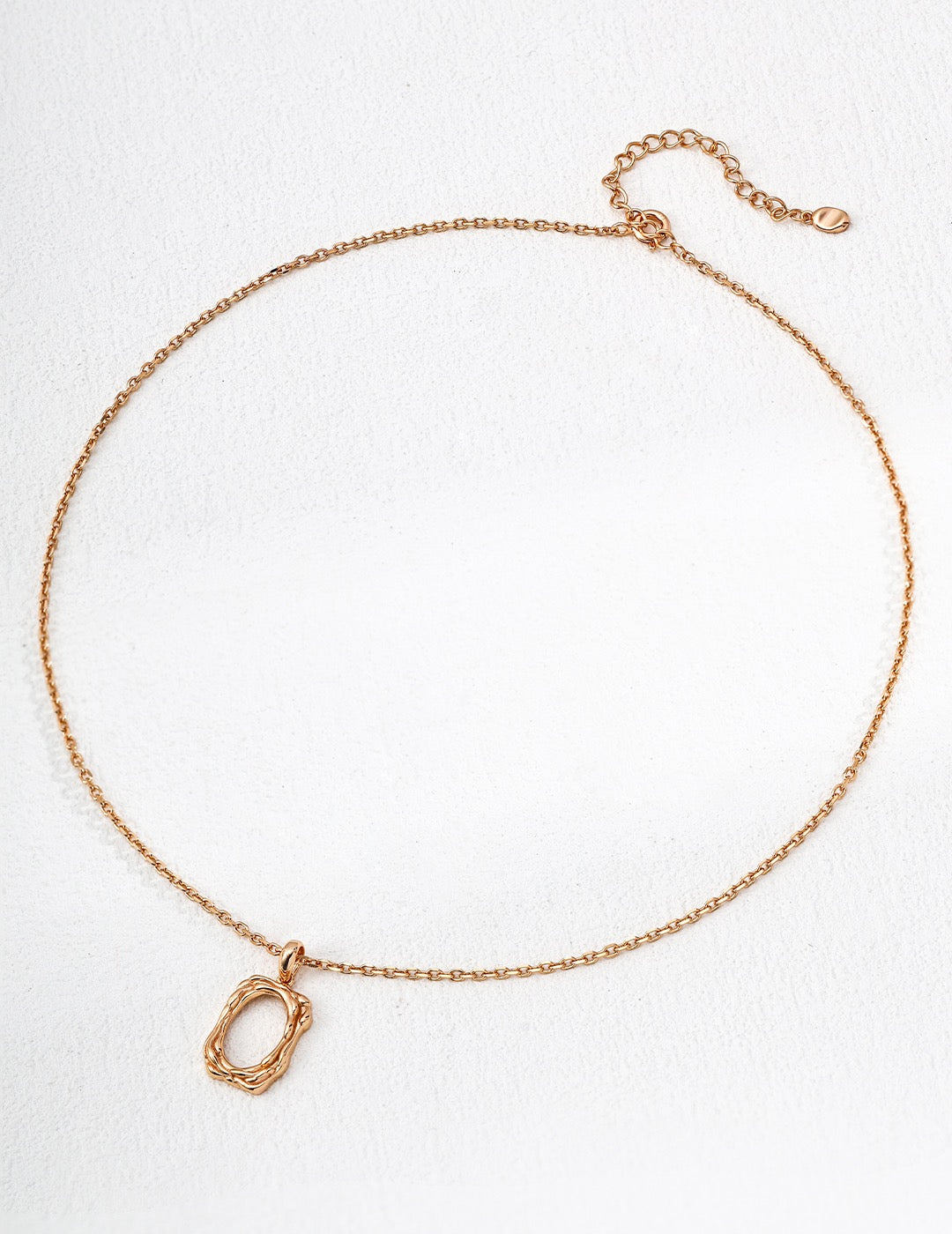 Square hoop necklace
