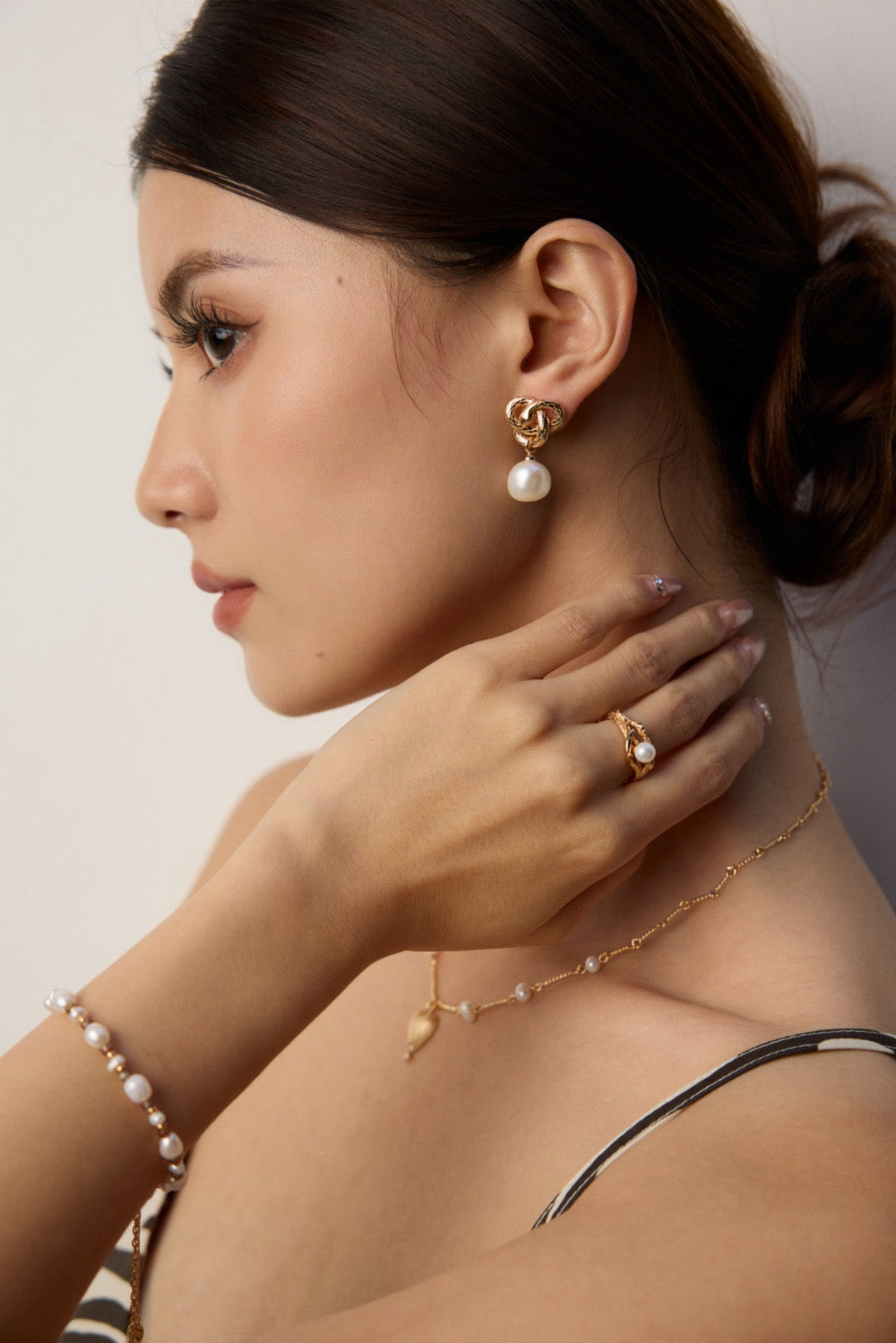 Branch pearl ring