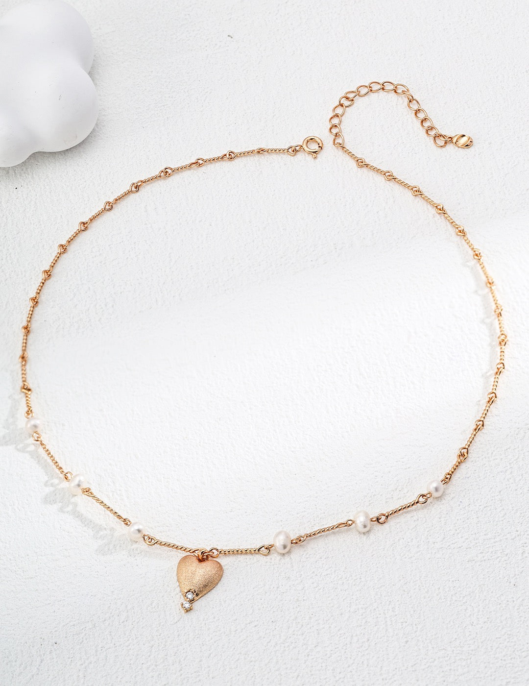Golden heart necklace
