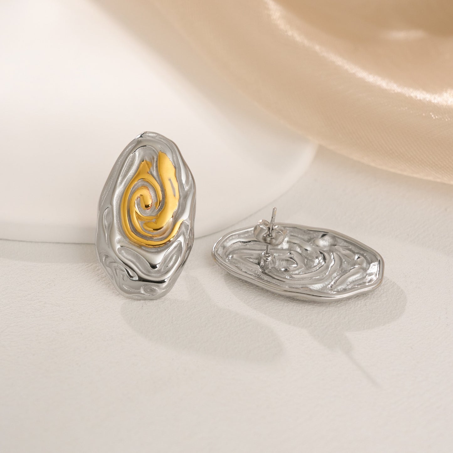 Mix swirl earrings