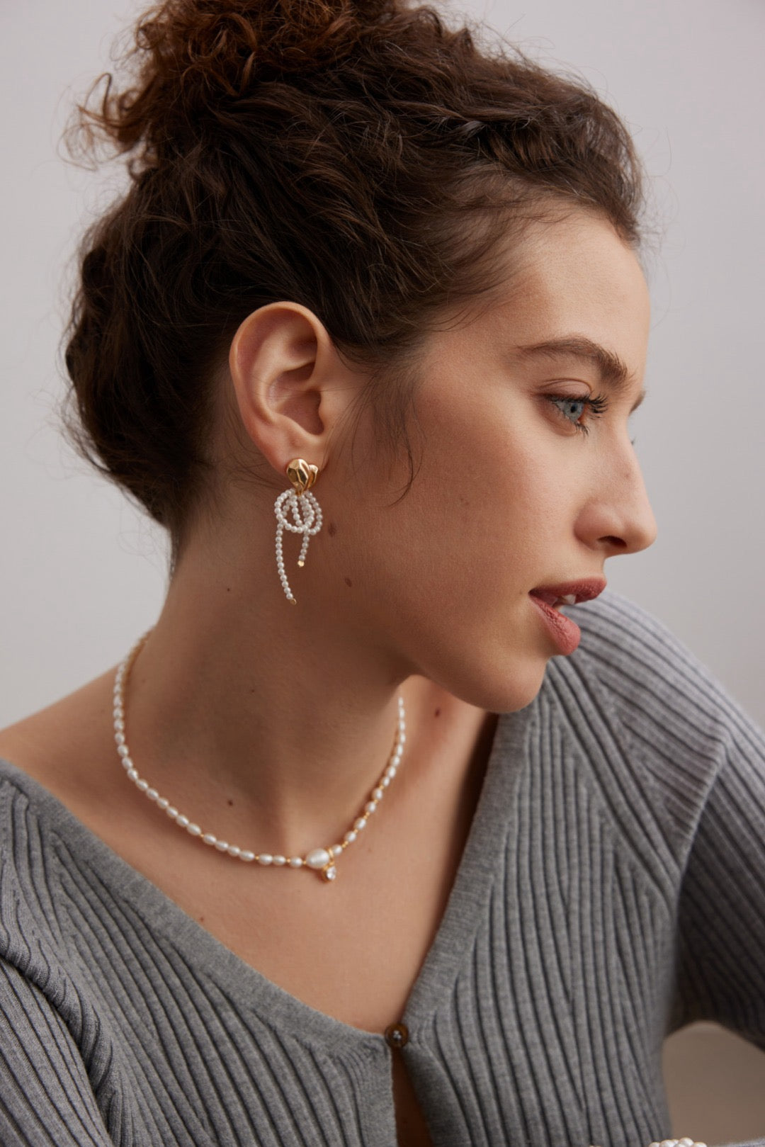 Little star pearl necklace