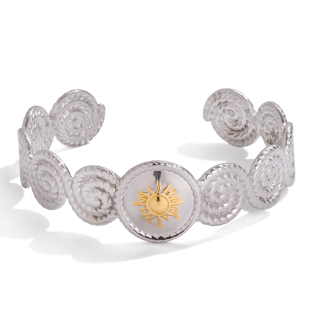 Swirl sun bangle