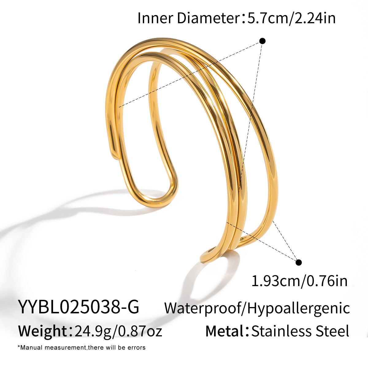 Open lines bangle
