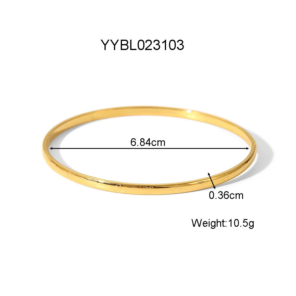 Dainty hoop bangles