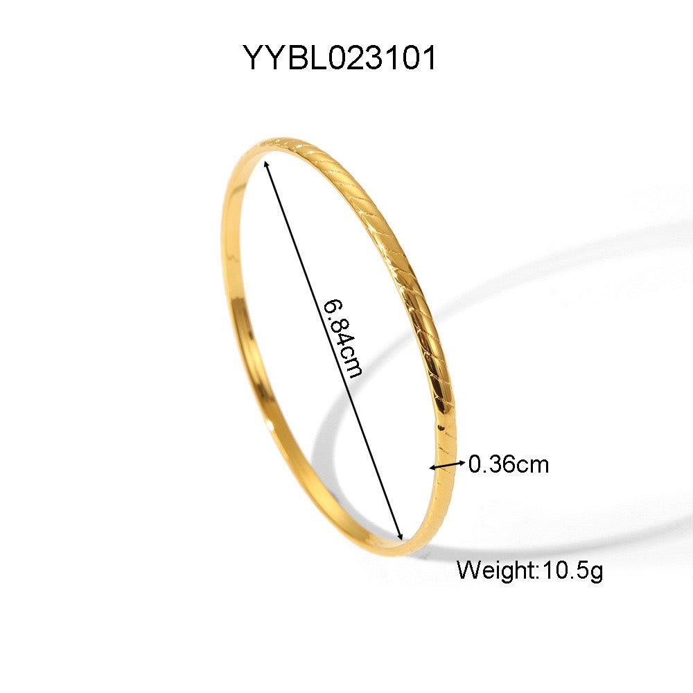 Dainty hoop bangles