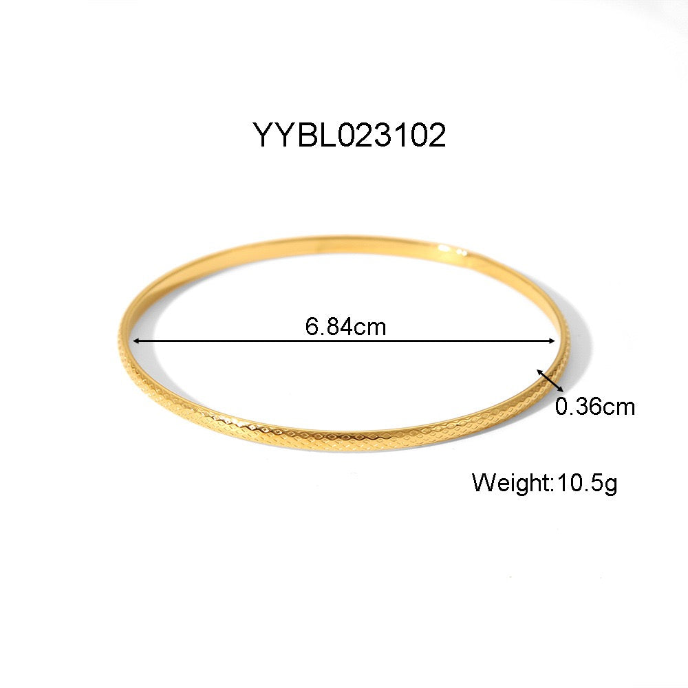 Dainty hoop bangles