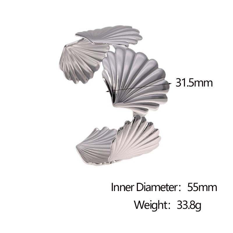 Open shell bangles