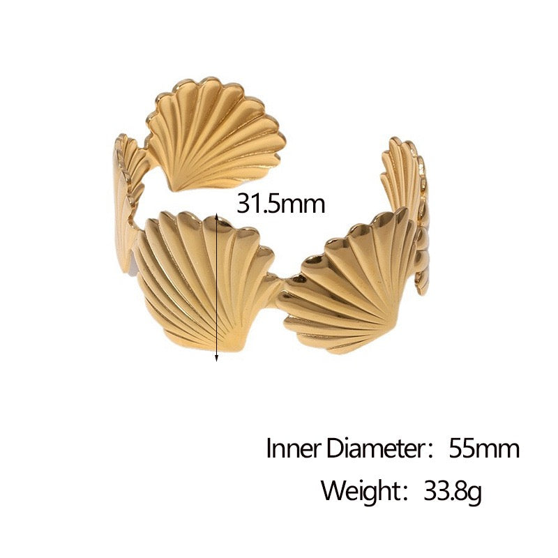 Open shell bangles