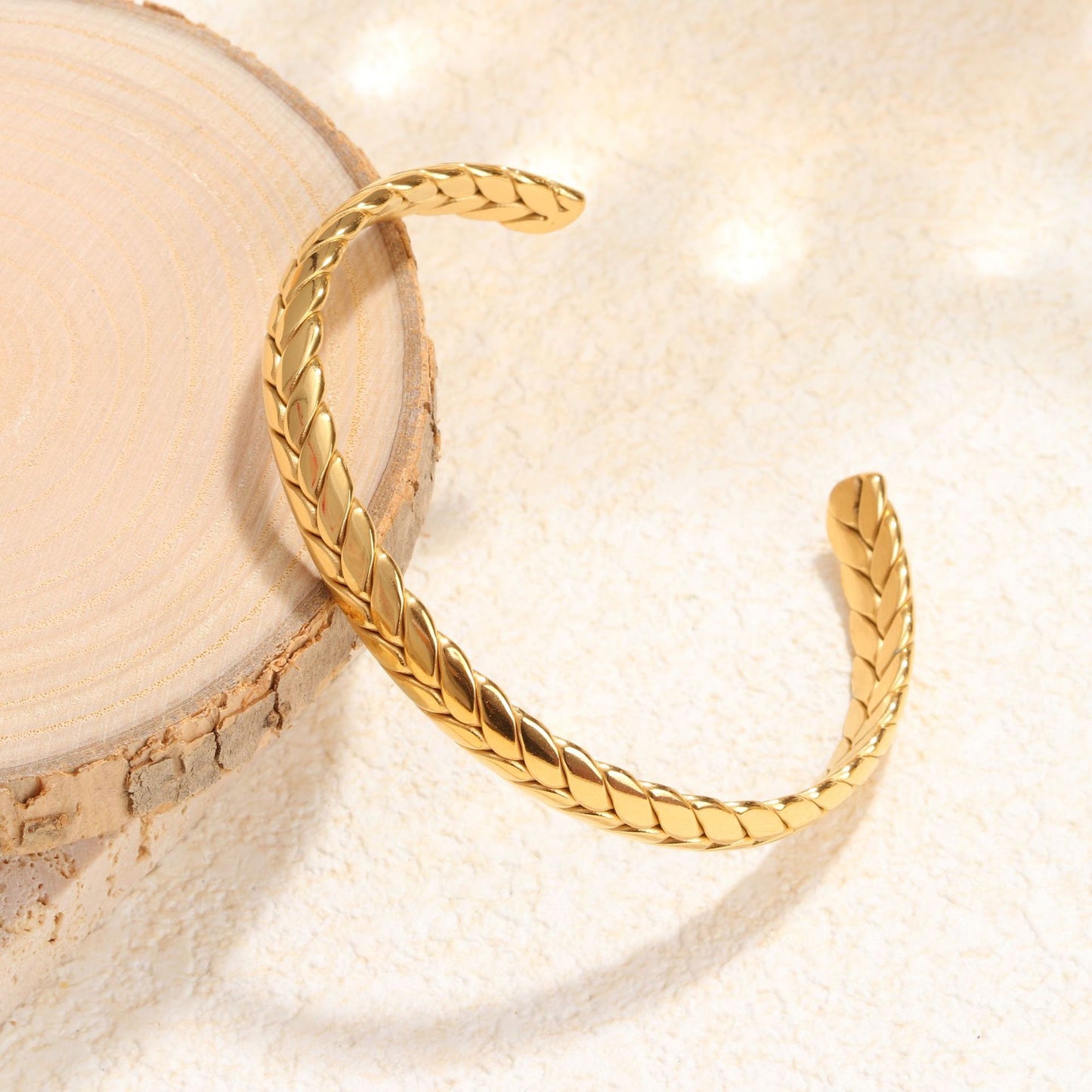 Braid twilly bangle