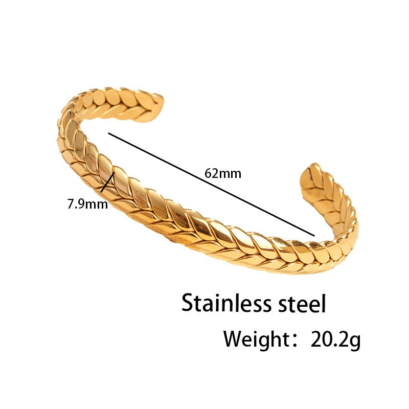 Braid twilly bangle