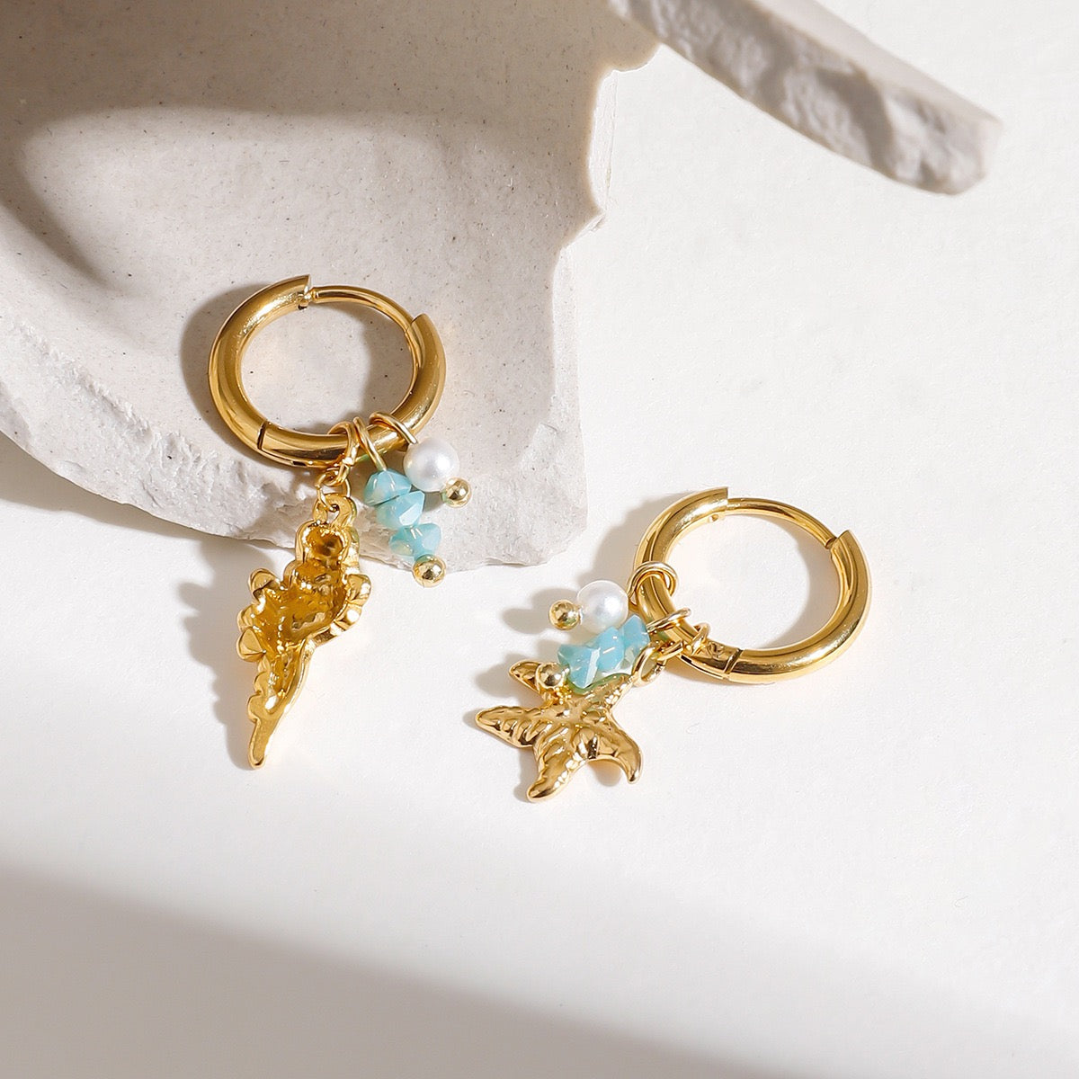 Starfish little hoops