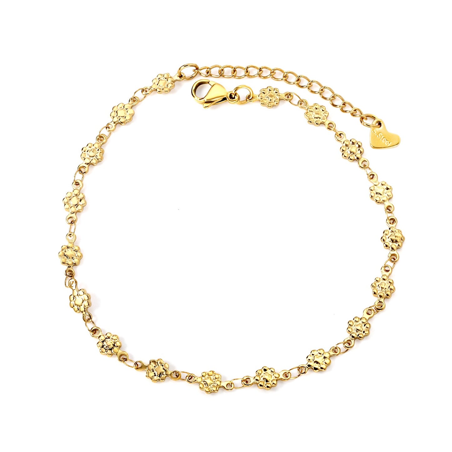 Mini flower anklet