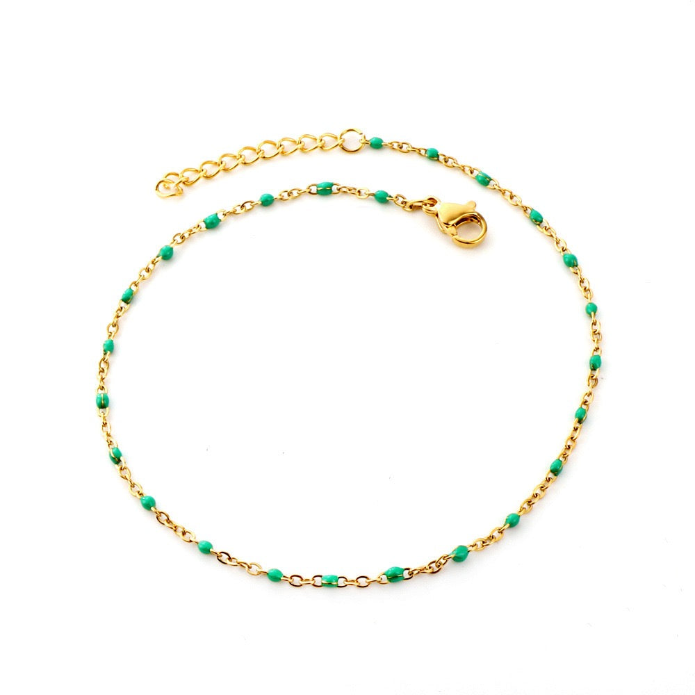 Rachel Green beady anklet