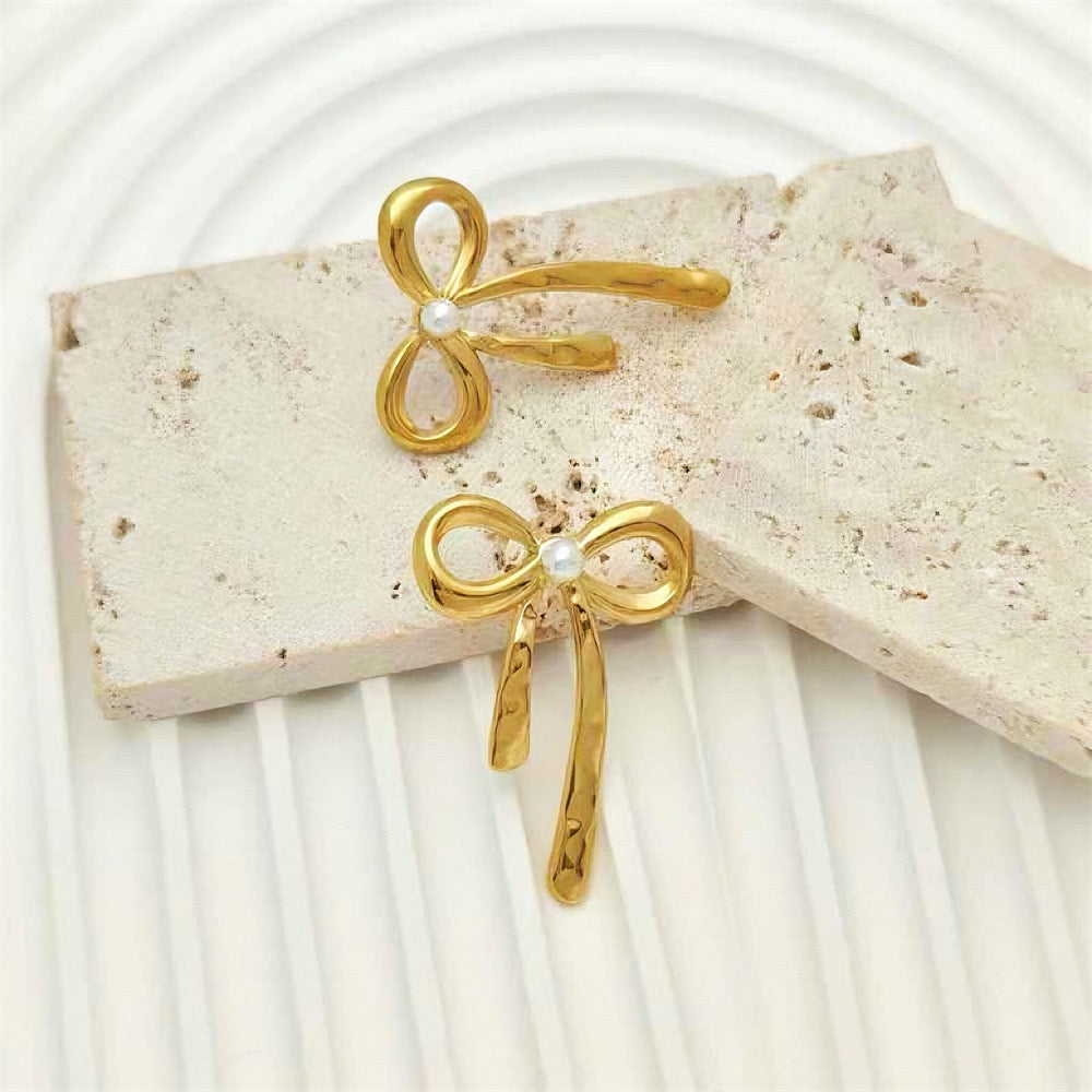 Chanelle bow earrings