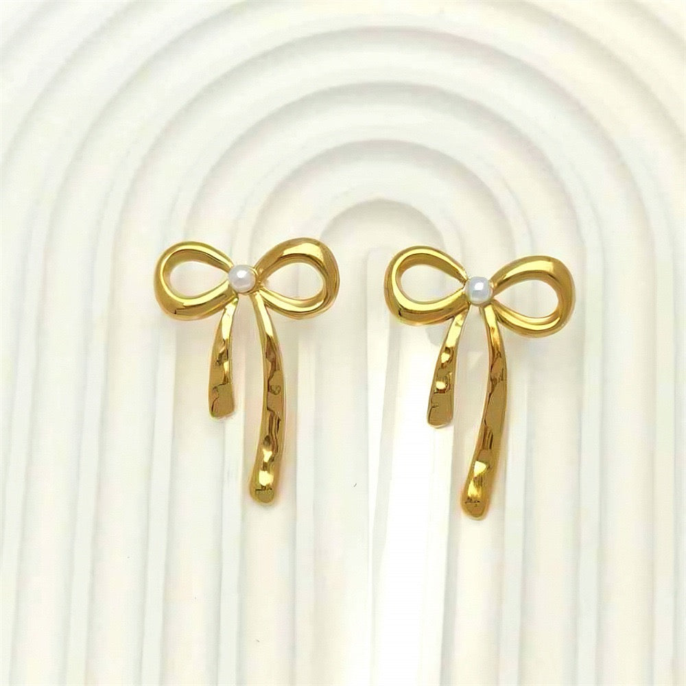 Chanelle bow earrings