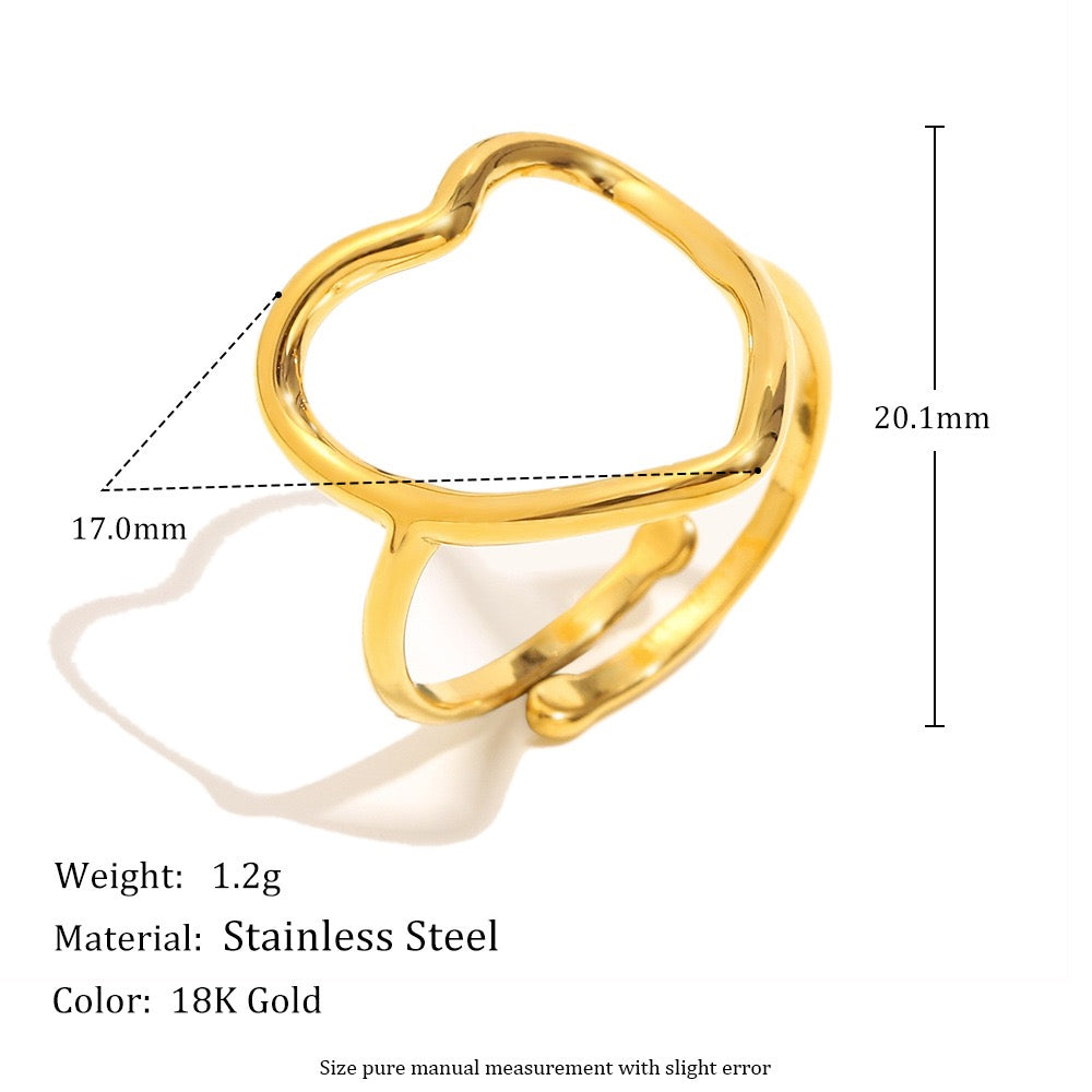 Emily heart ring