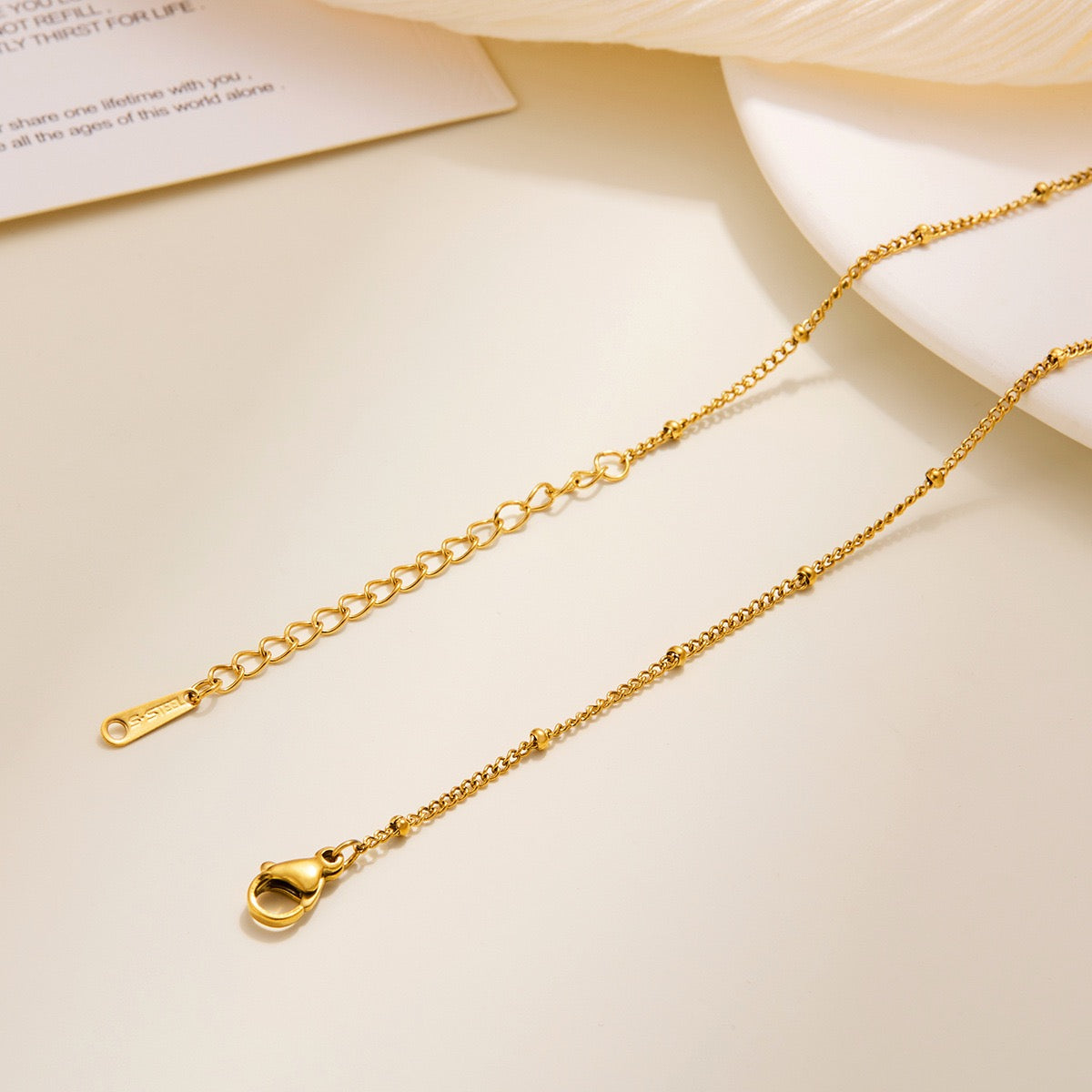 Dainty plain chain bracelets