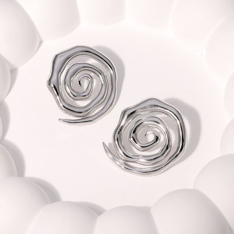 Swirl earrings