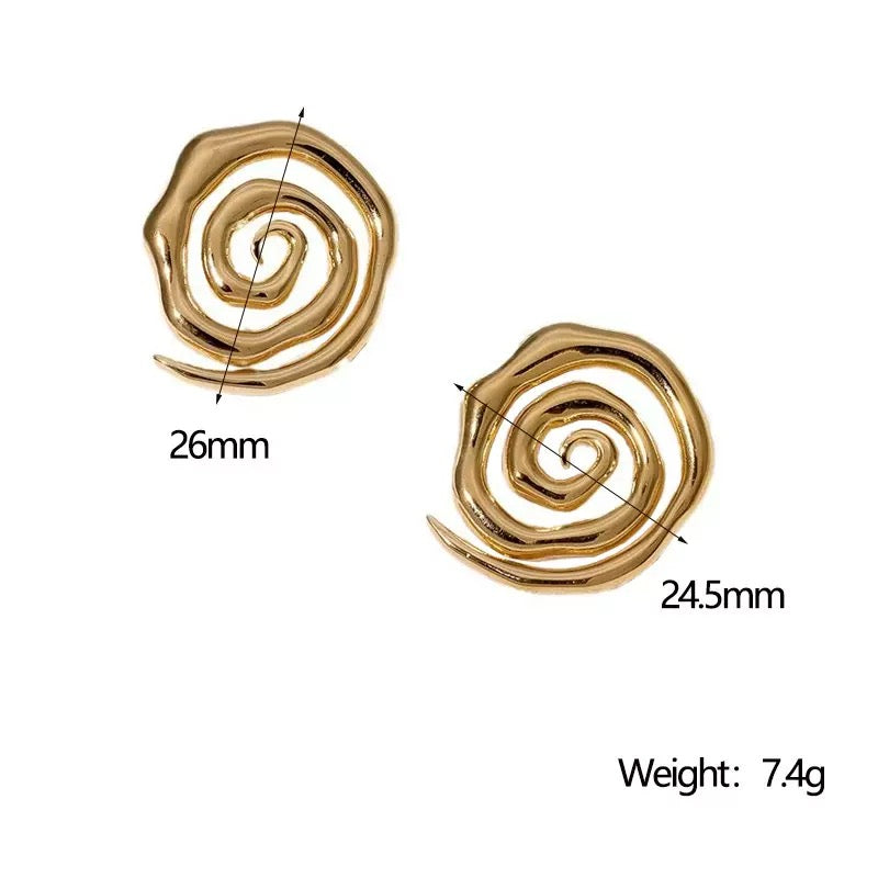 Swirl earrings