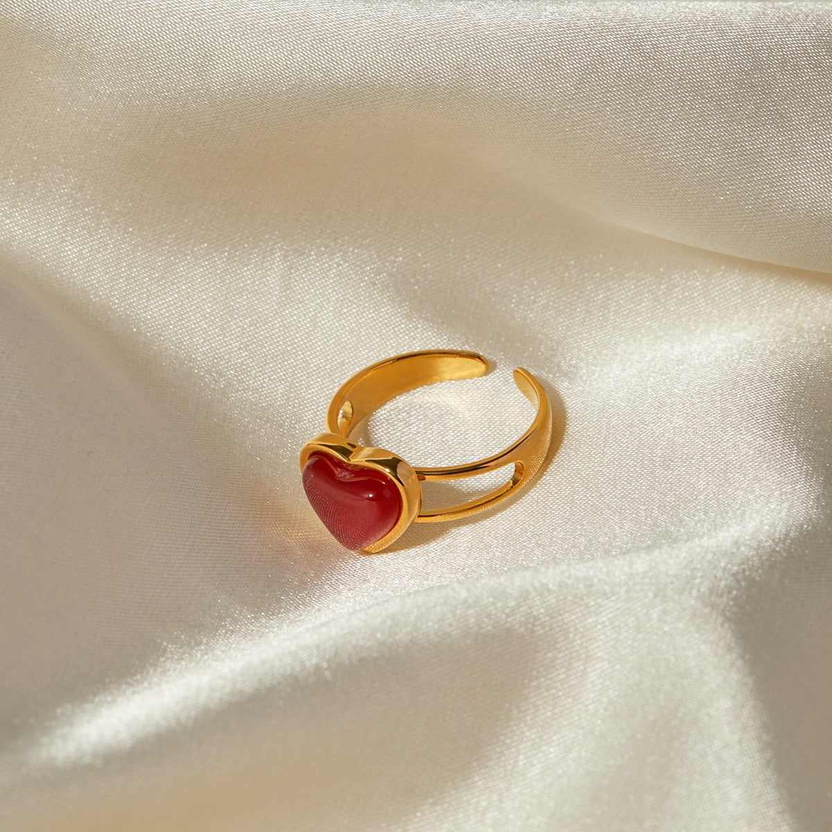 Red heart ring