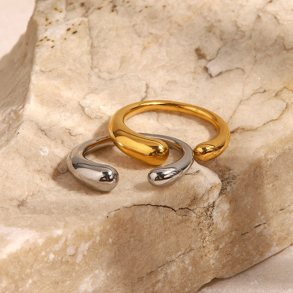 Open band rings