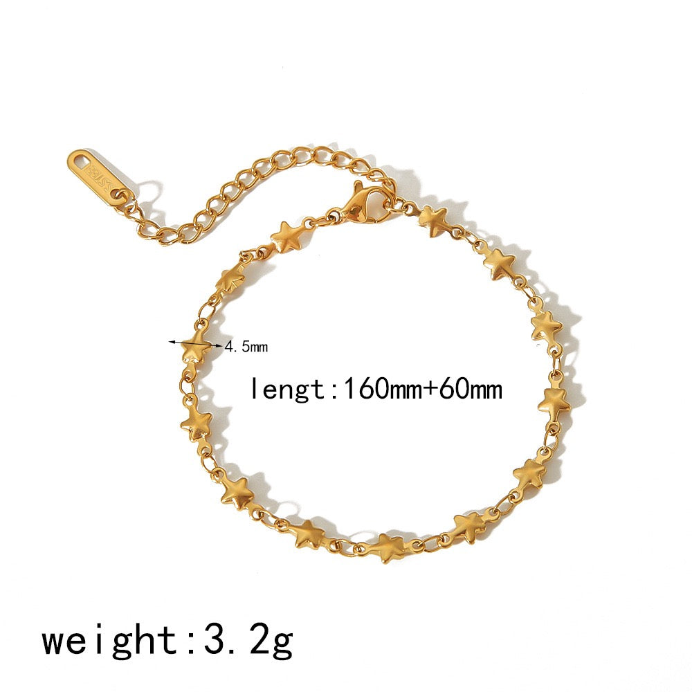 Dainty mini stars bracelet