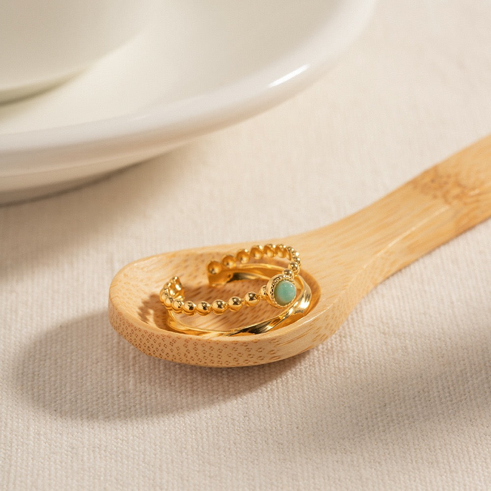 Blisaa Blue eye rings