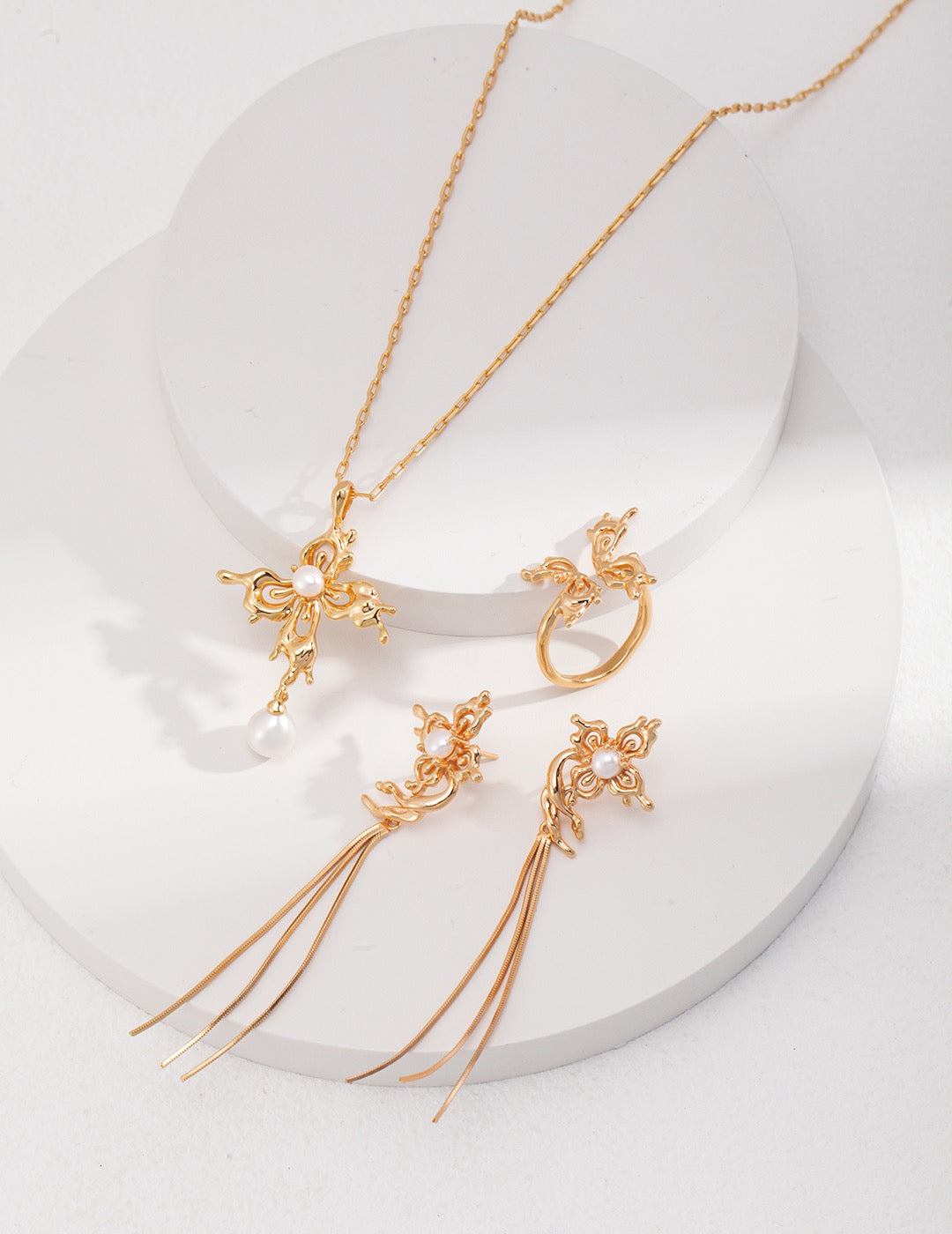 Sergio Butterfly Pearl set